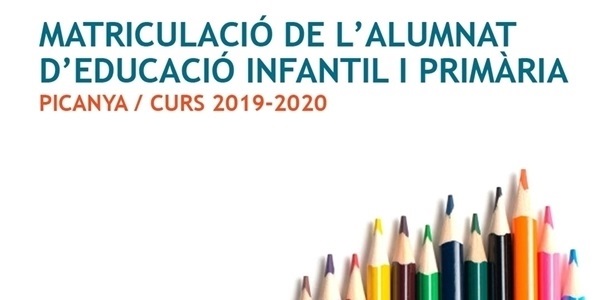 Al maig arranca el procés de matrícula per a educació infantil i primària