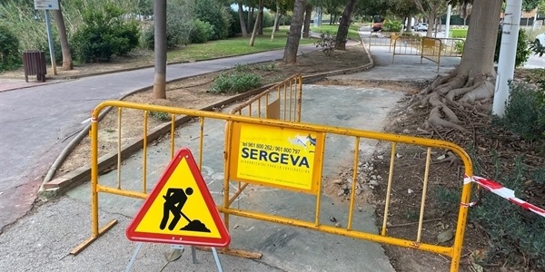 Obres de millora dels carrils bici en la zona de l'Av. de la Primavera