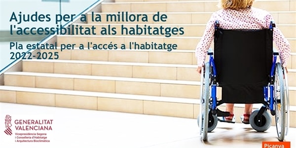 Obert el termini per a sol·licitar les ajudes per a millorar l'accessibilitat dels habitatges