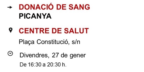 Donació de sang al Centre de Salut